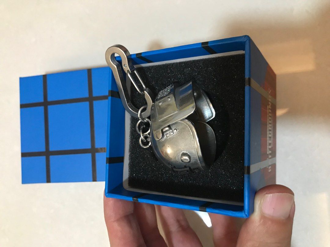 Golden PUBG Level 3 Helmet Keychain, Packaging Type: Packet