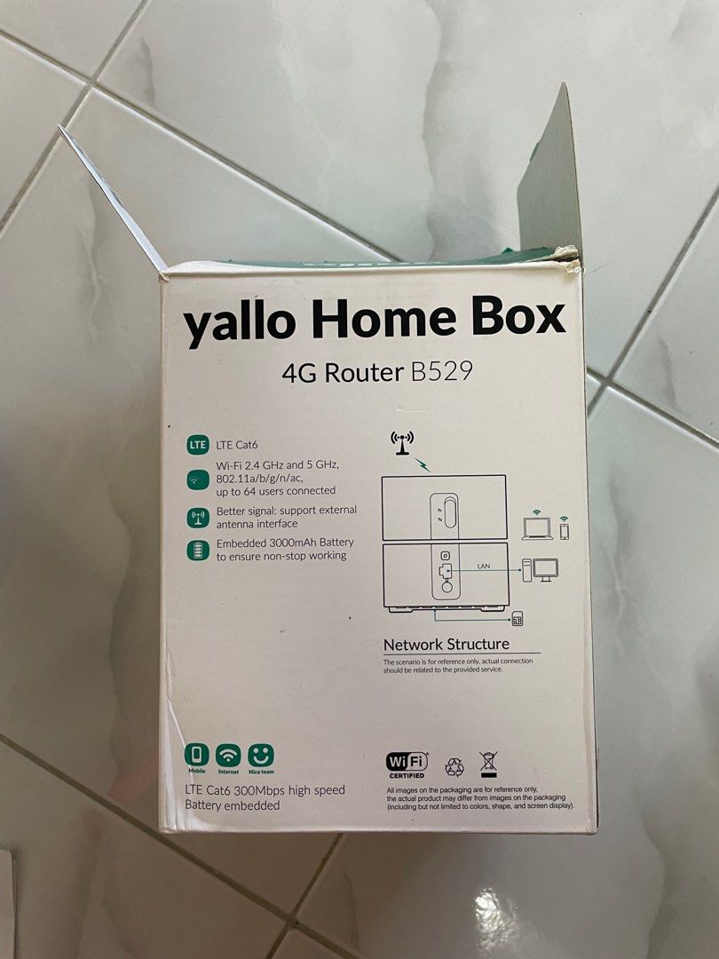 Yallo Home Box Wifi Modem, TV & Home Appliances, Electrical, Adaptors