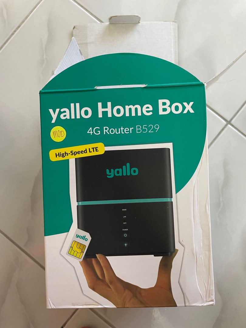 Yallo Home Box Wifi Modem, TV & Home Appliances, Electrical, Adaptors
