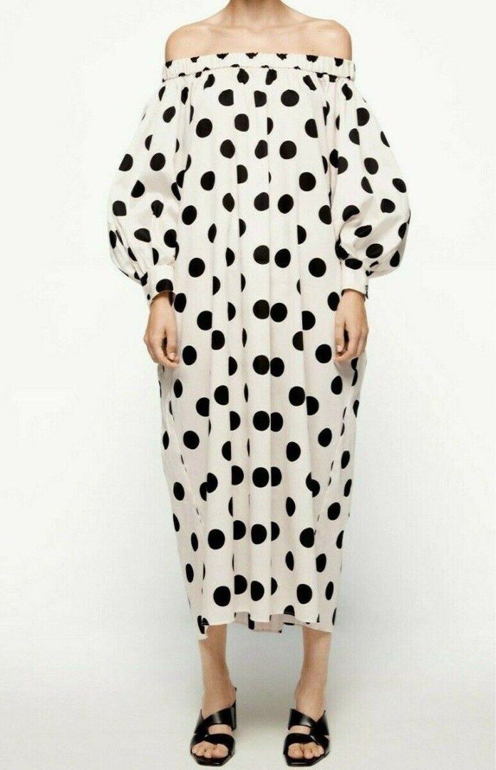 Zara limited edition outlet polka dot dress