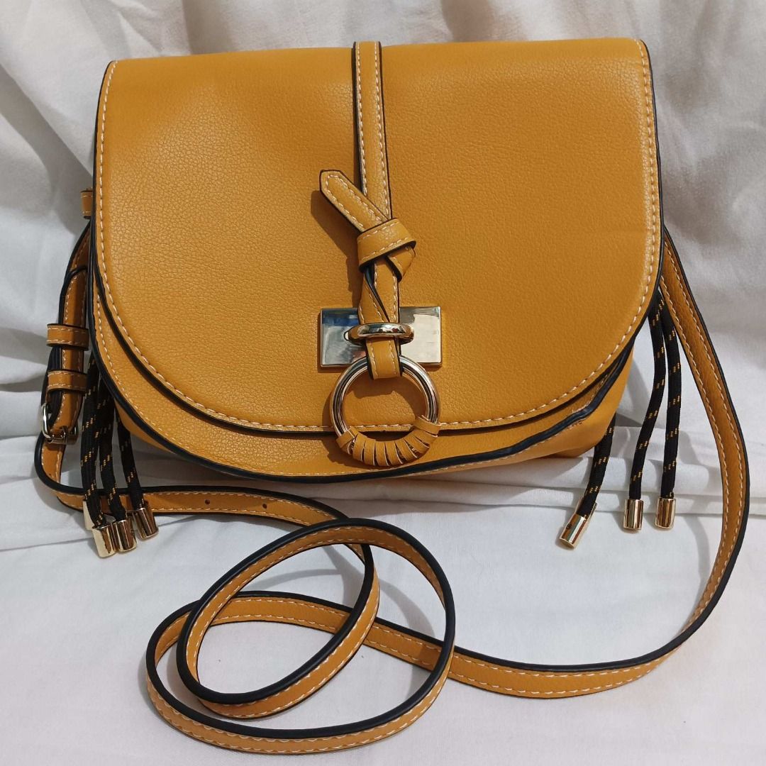 Zara crossbody bag yellow sales