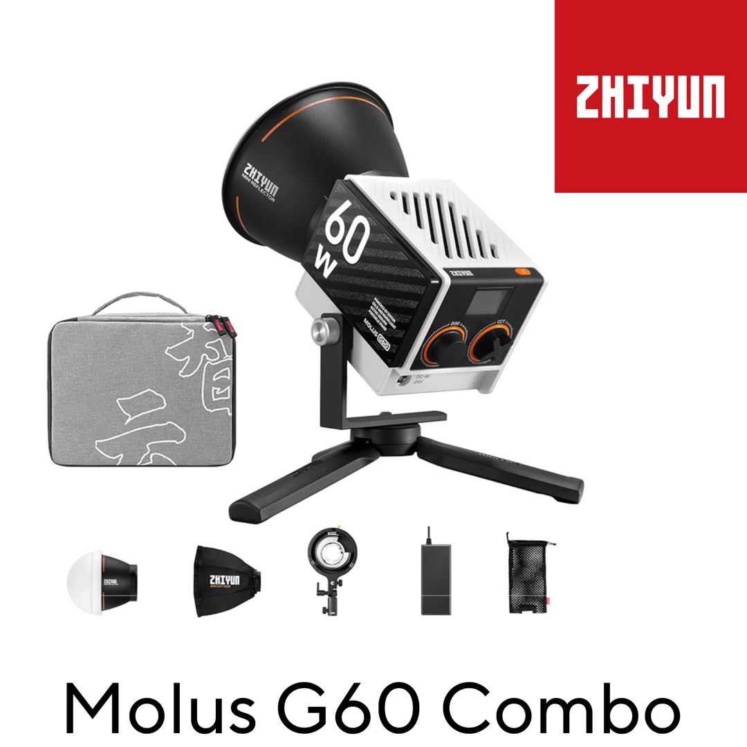 ZHIYUN Molus G60 Combo, Photography, Photography Accessories, Lighting ...