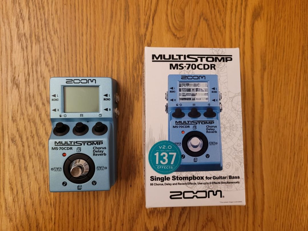 Zoom MS70-CDR MultiStomp, 興趣及遊戲, 音樂、樂器 & 配件, 樂器 - Carousell