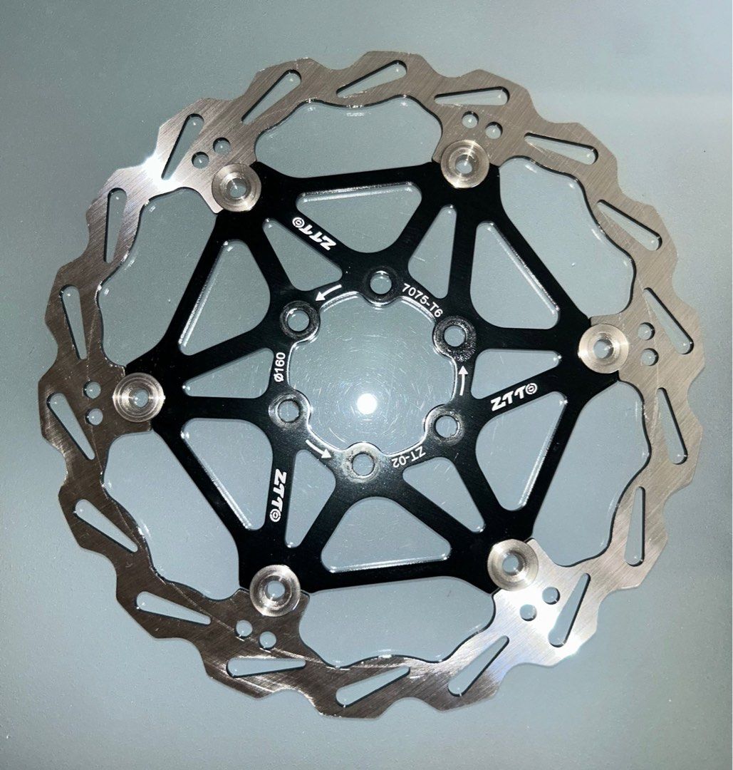 ZTTO ZT 02 160mm floating disc rotors Sports Equipment Bicycles Parts Parts Accessories on Carousell