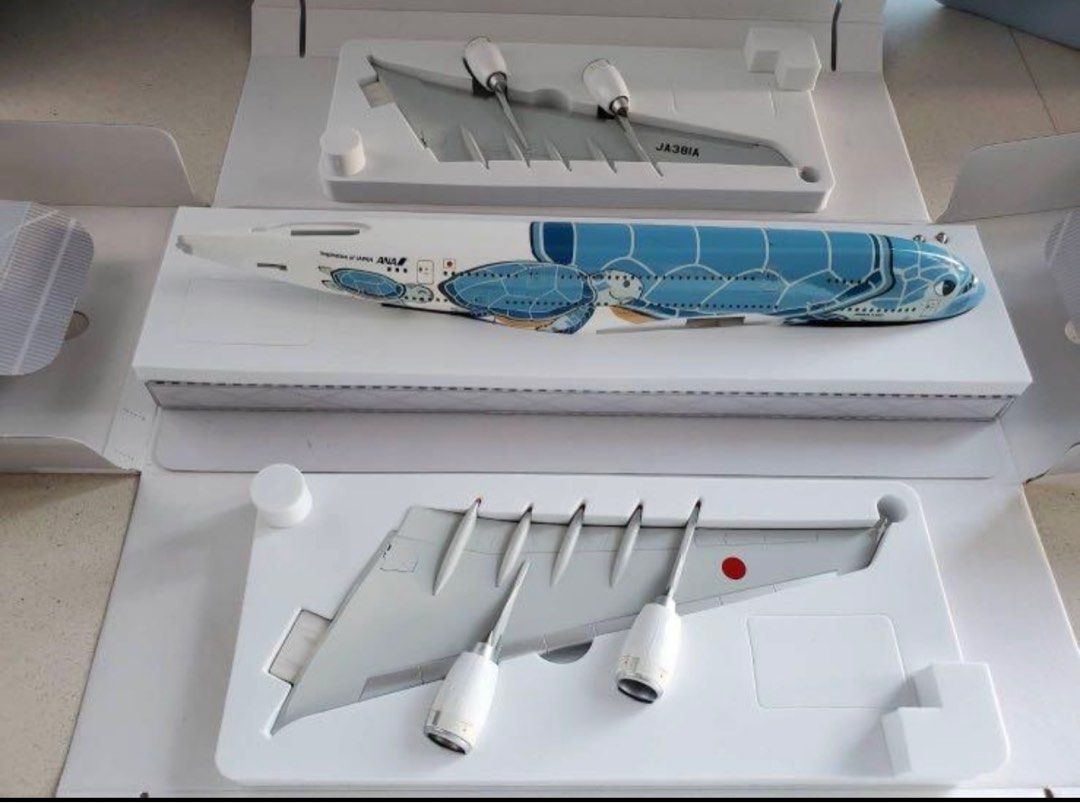 全新限量版飛機模型｜1:200 飛機模型空客Airbus A380定製版藍色海龜塗