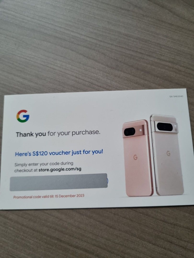 120 Google store voucher, Tickets & Vouchers, Vouchers on Carousell