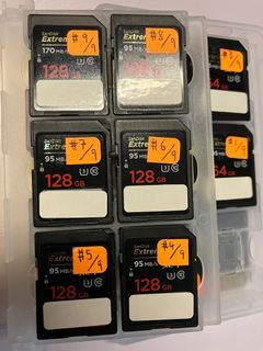 128gb sd lot of 9 include USB thumb drive reader converter for OS boot projects