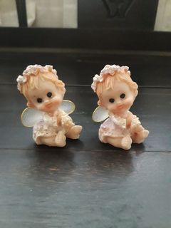 2PCS Cute Angel Figurine Home Decor