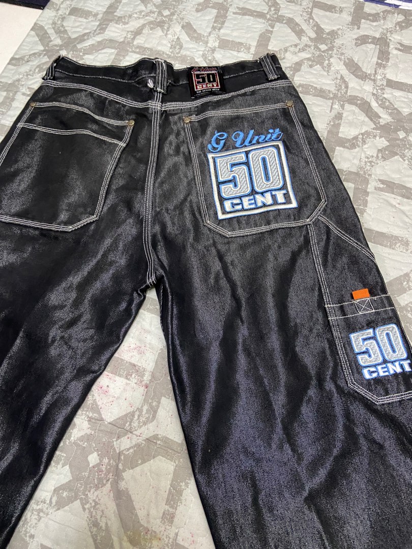 50 CENT BAGGY G-UNIT, Men's Fashion, Bottoms, Jeans on Carousell
