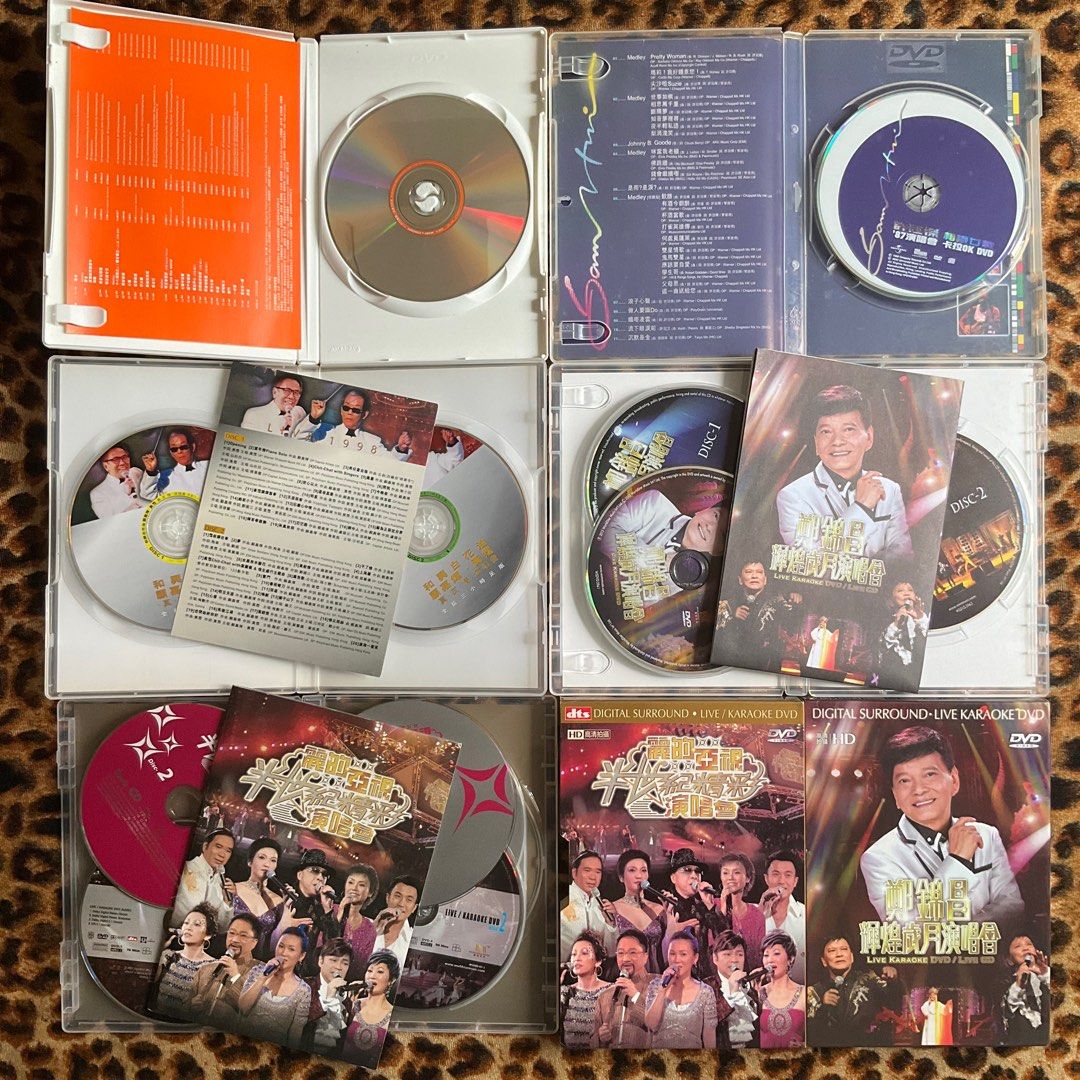 600全走] 70-80年代經典金曲演唱會DVD 共五隻甄妮羅文許冠傑鄭錦昌