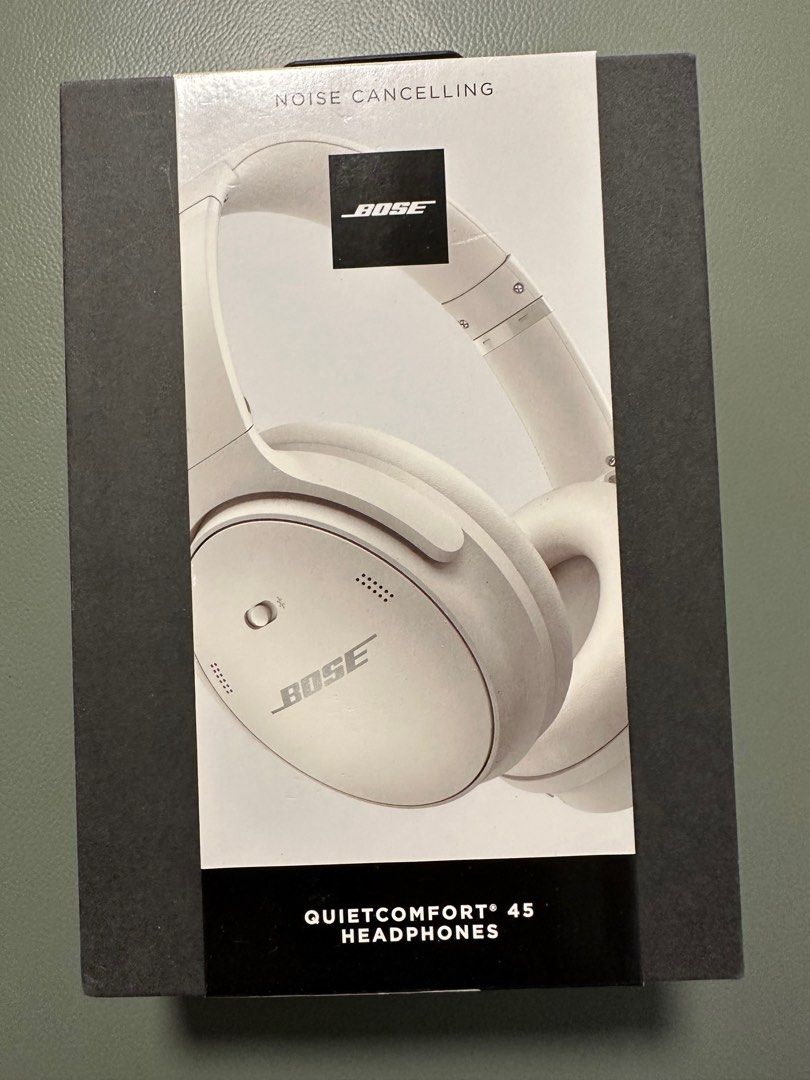 99%成新BOSE QUIETCOMFORT 45 行貨白色, 音響器材, 頭戴式/罩耳式耳機