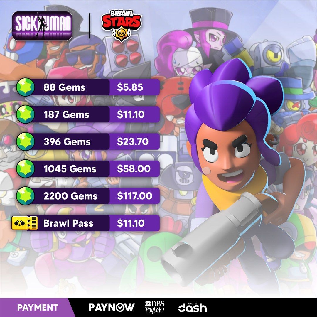 [ 999% CHEAPEST | NO LOGIN ] Brawl Stars Gems | Brawl Stars Top Up | Brawl Stars | No Login ...