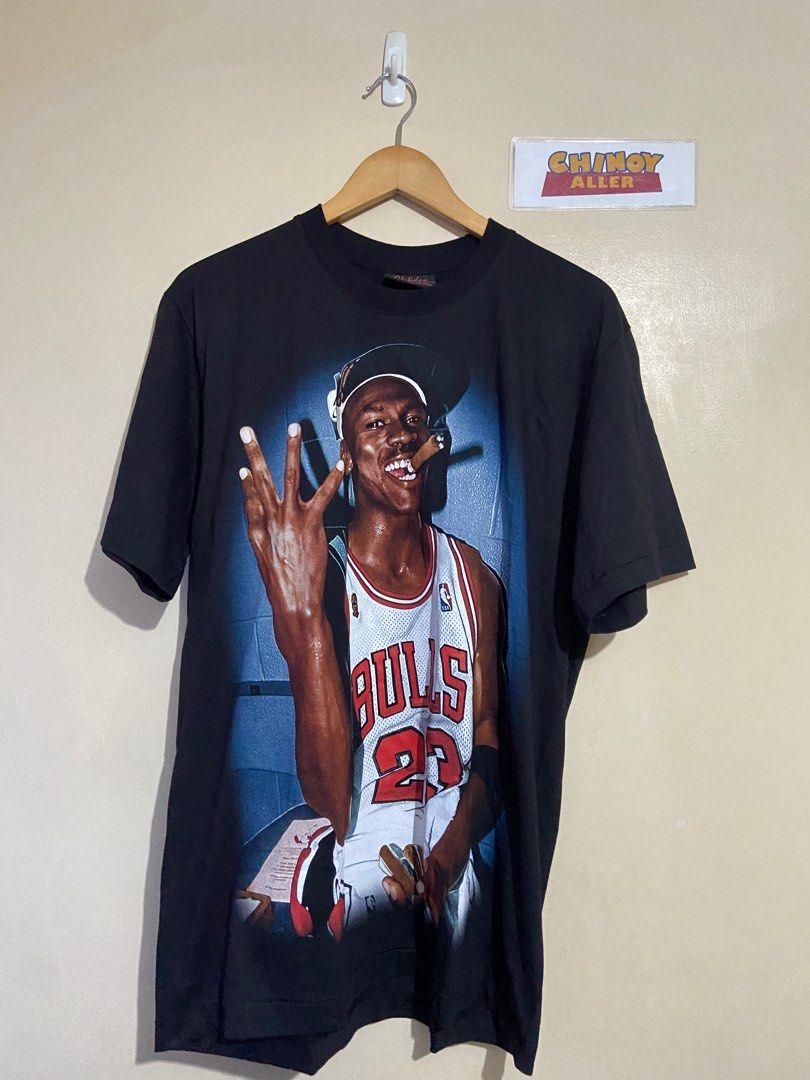 NBA Michael Jordan celebration shirt basketball player