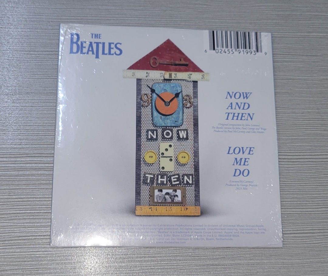 全新未開封) the Beatles 彼頭四最新單曲cd single now and then