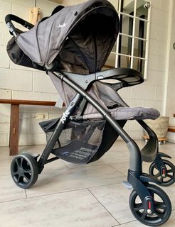 About Joie Muze LX Travel System - Dark Pewter Stroller with car seat