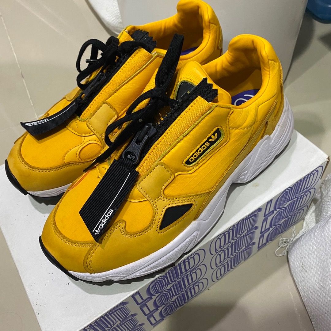 Adidas originals falcon zip yellow deals