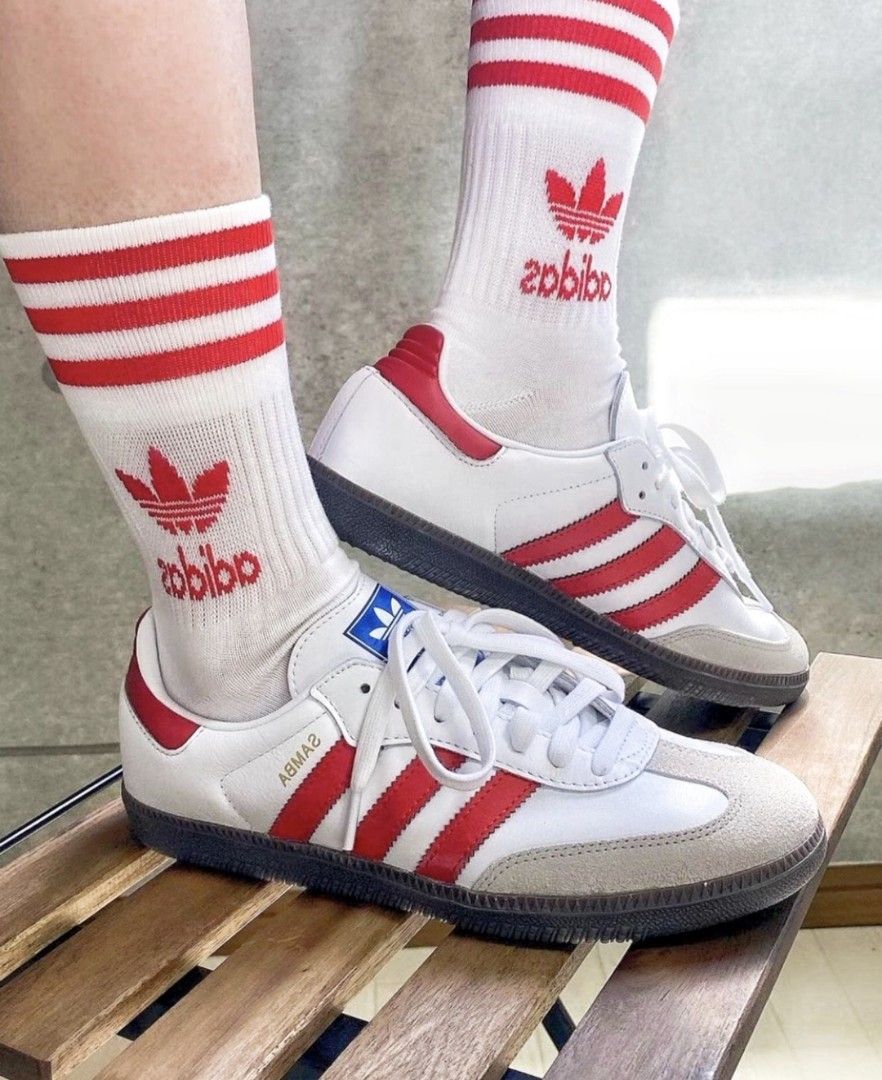 Adidas samba classic hotsell og cream white red