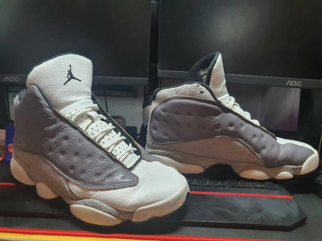 Air jordan 13 clearance atmosphere grey on feet