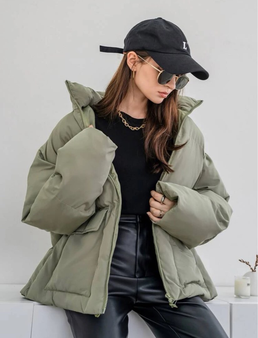 Puffer best sale green jacket