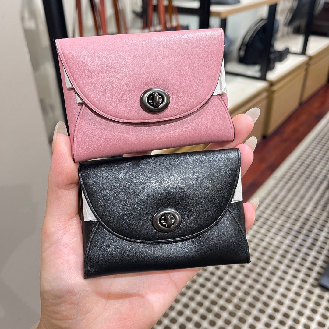 Black and pink coach wallet clearance
