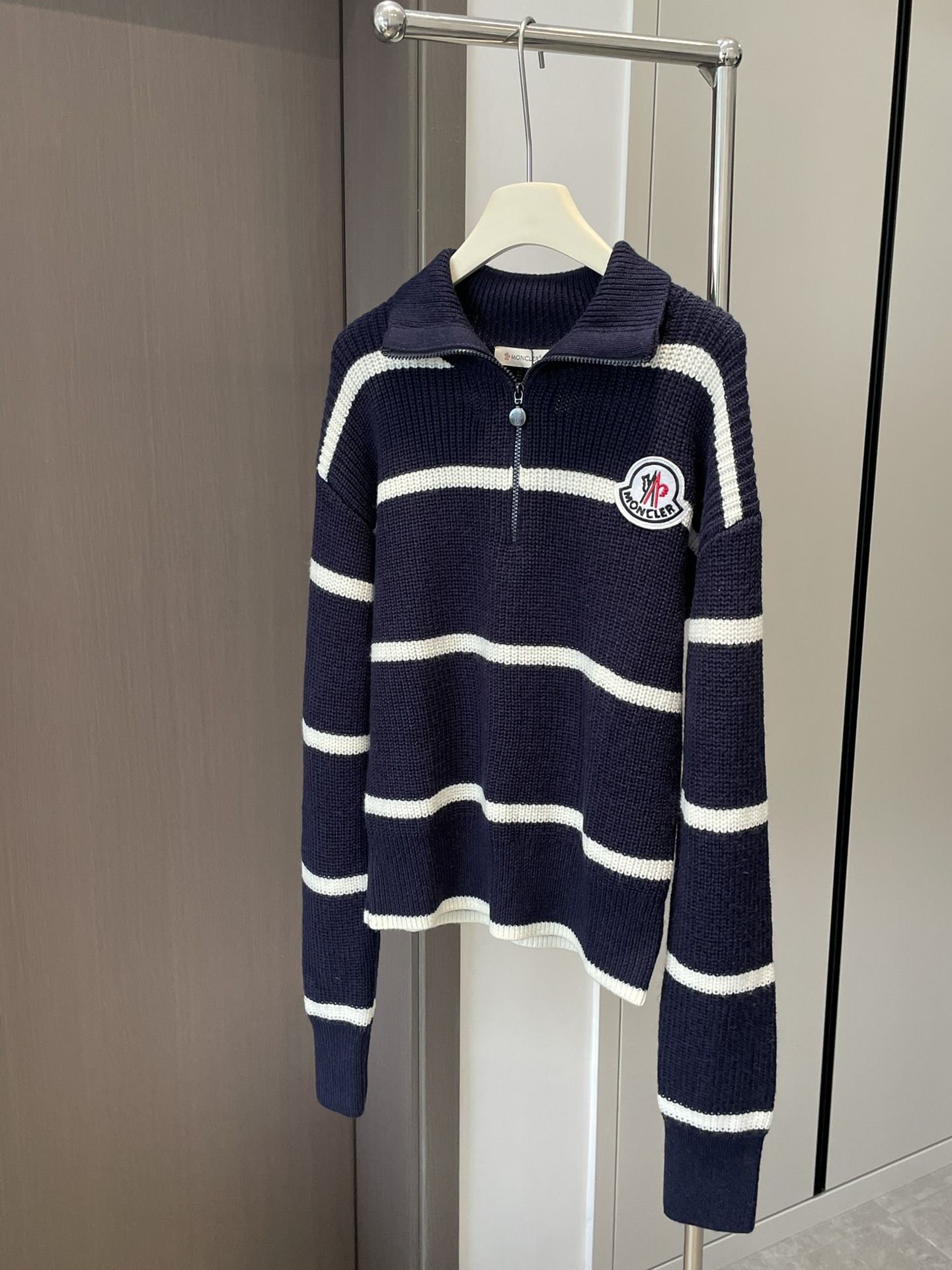 White cheap moncler sweater
