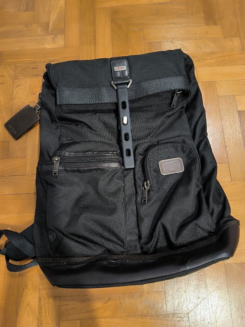 Authentic Tumi Alpha Bravo Luke Roll Top Backpack Men s Fashion