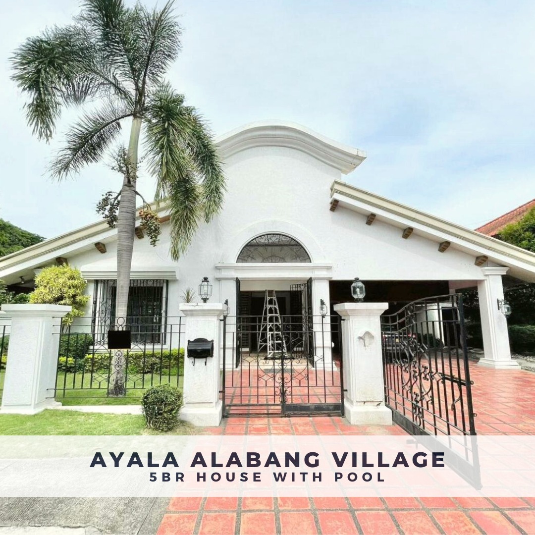 Ayala Alabang Village 5BR House & Lot for Sale (12mins away to