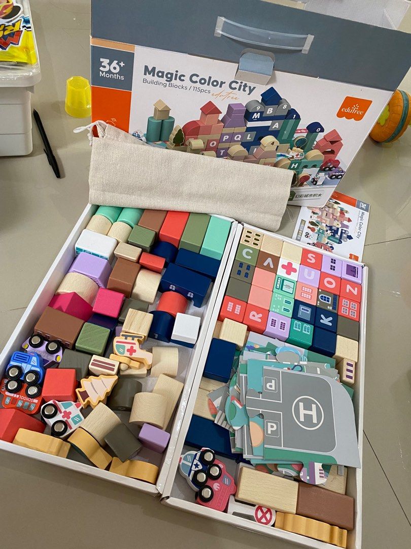 Magic color city building blocks deals