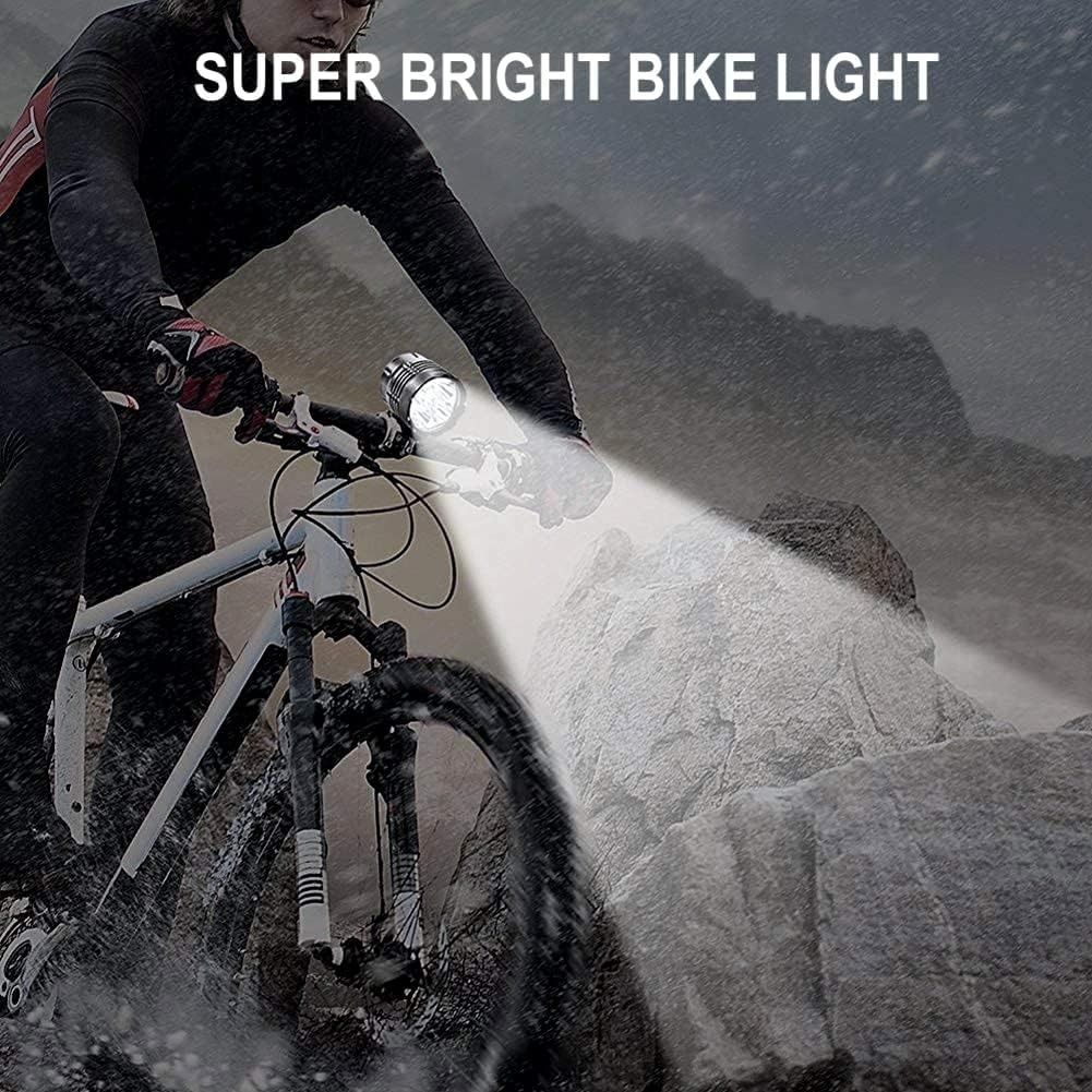 Bike Lights WASAGA 6000 Lumens 5 LED Bicycle Light Waterproof