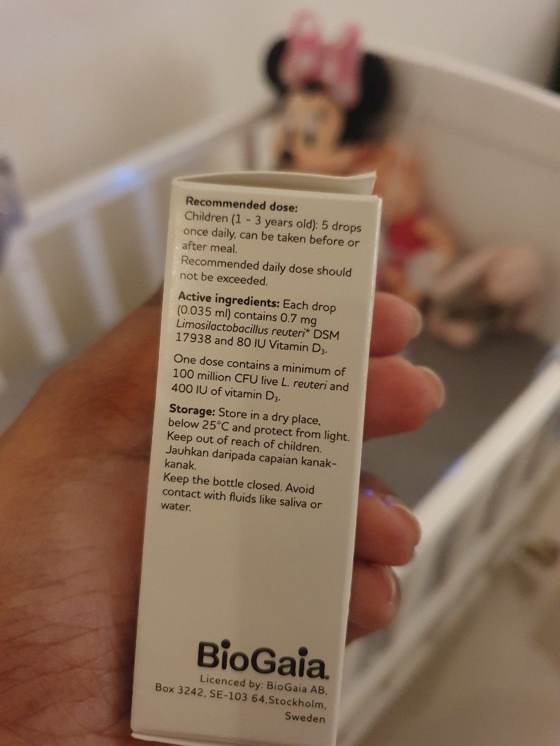 Biogaia drops with vit D, Health & Nutrition, Health Supplements ...