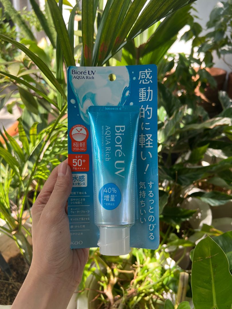 Biore UV Aqua Rich, Beauty & Personal Care, Face, Face Care On Carousell