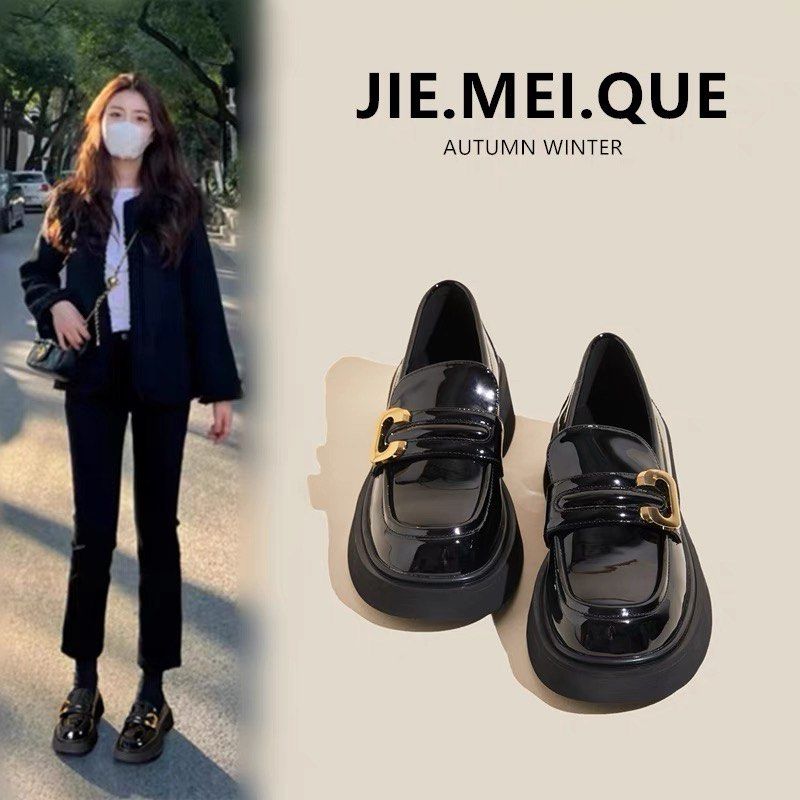 Cute black loafers sale