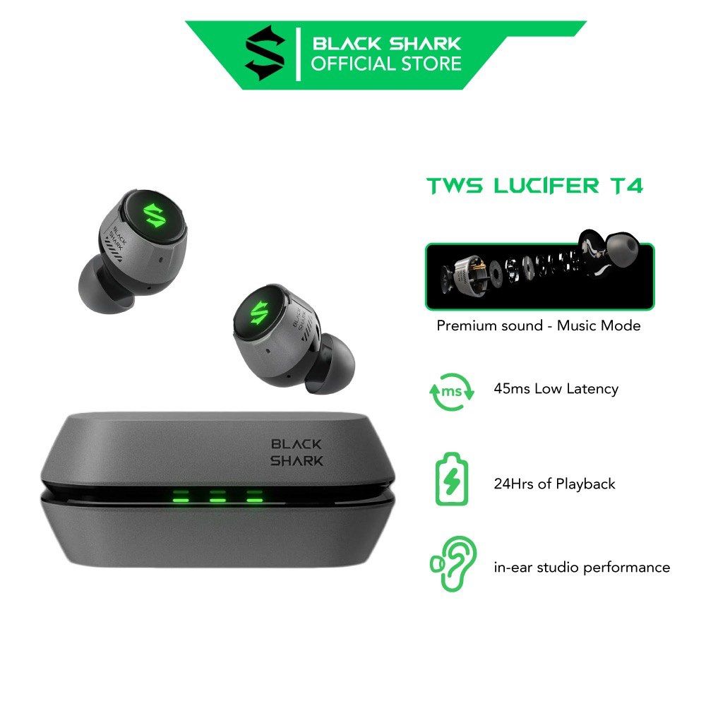 Black shark earphone bluetooth sales