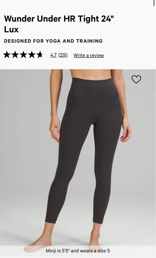 大人気通販ルルレモン　レギンス　lululemon Wunder Under PINK レッグウェア