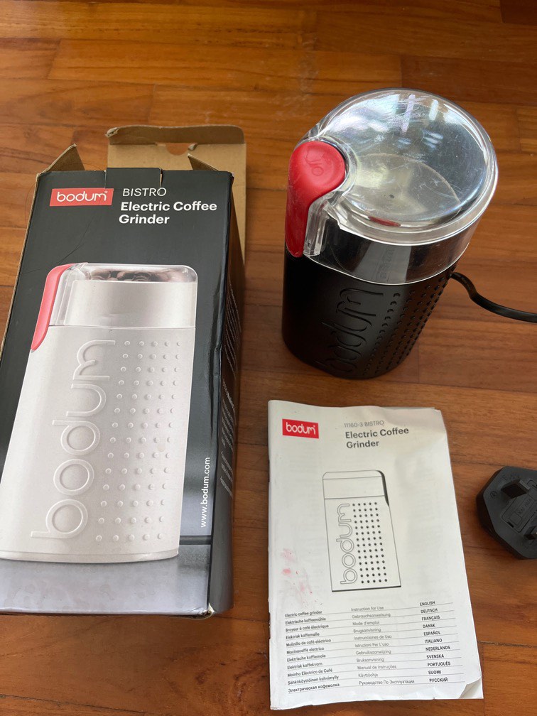Bodum electric coffee bean grinder, TV & Home Appliances, Kitchen