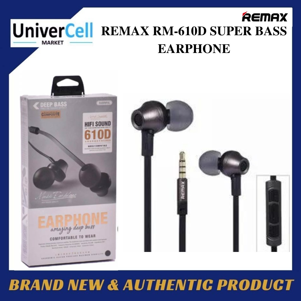 Remax clearance earphone 610d