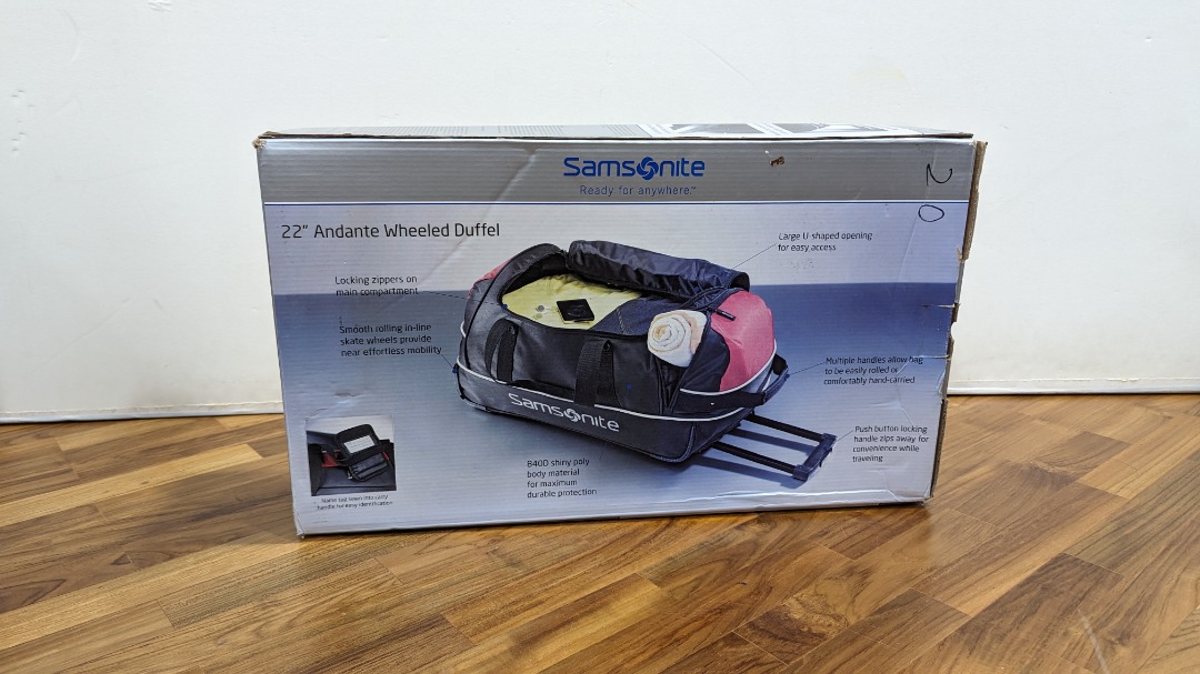 Samsonite luggage 22 hotsell inch andante wheeled duffel