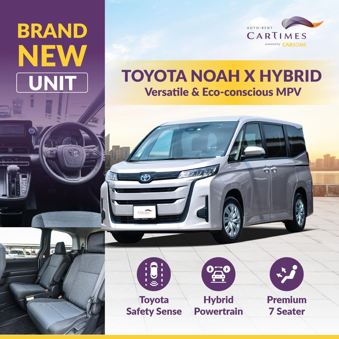 [BRAND NEW] TOYOTA NOAH HYBRID (RENTAL/LEASING), Cars, Car Rental on