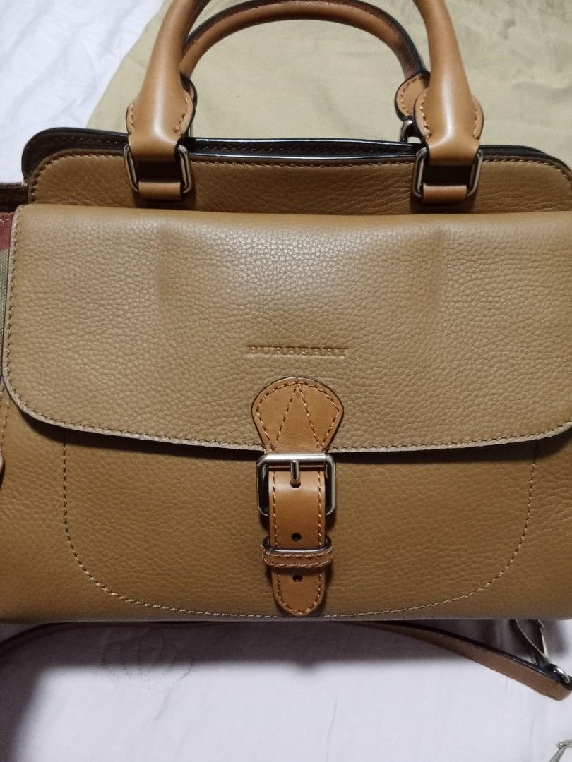 Burberry Brit grainy canvas check medium Harcourt tote