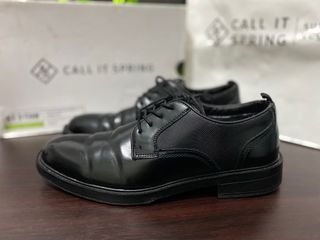 CALL IT SPRING BRIGHTON Black Leather Dress Shoes Men