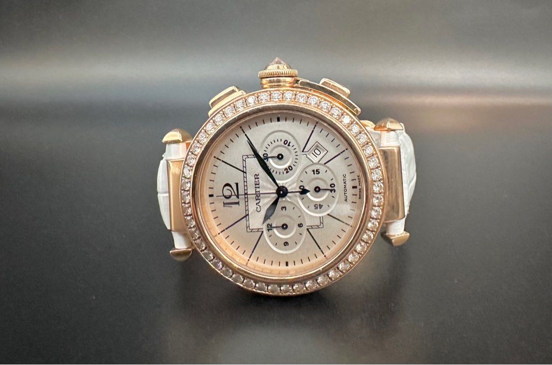 Cartier pasha chronograph gold new arrivals