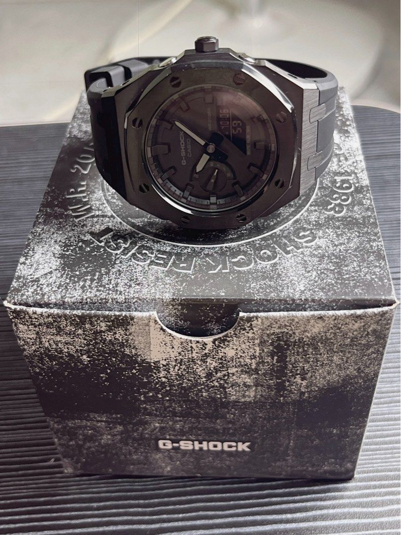 Casio black metal clearance strap