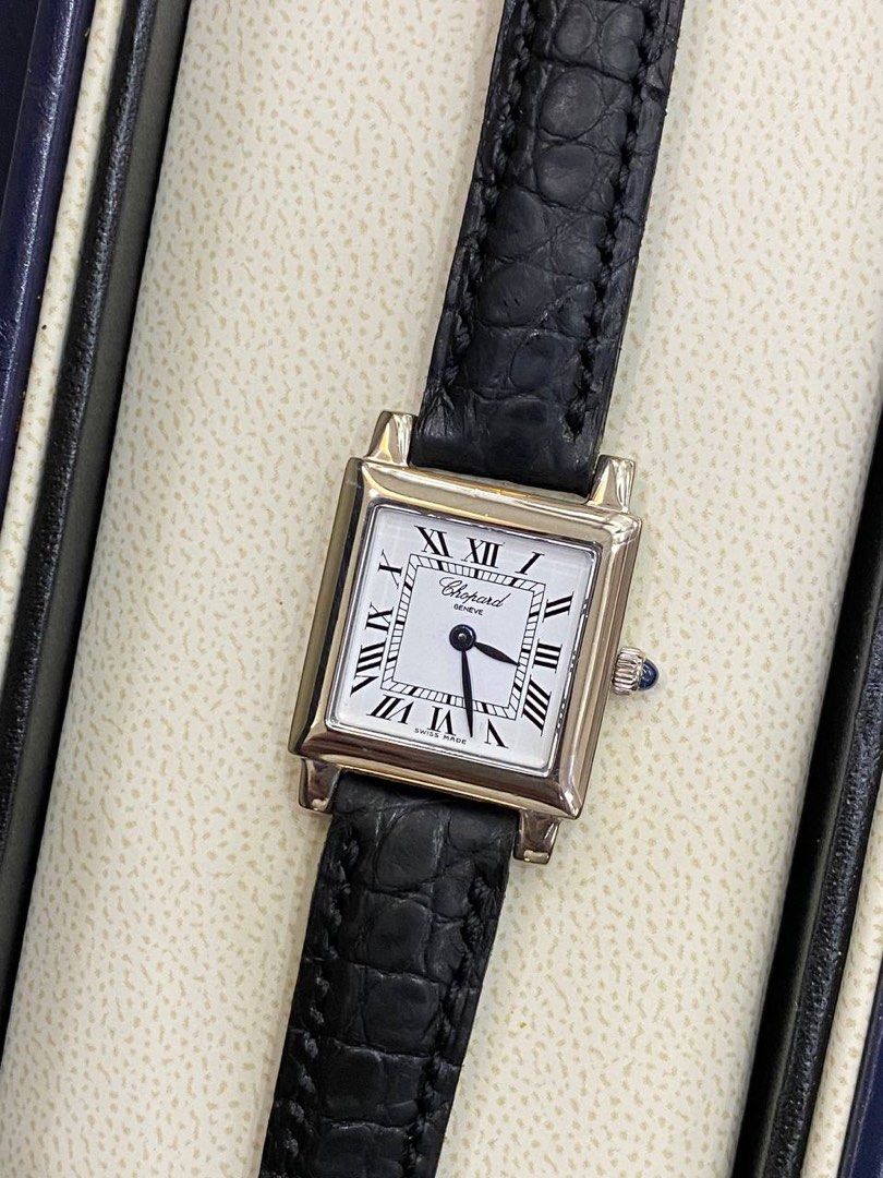 SOLD CHOPARD 750 WHITE GOLD LIMITED EDITION 27MM QUARTZ LADIES WATCH FULL SET