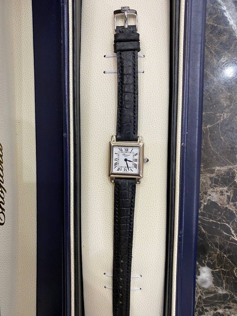 SOLD CHOPARD 750 WHITE GOLD LIMITED EDITION 27MM QUARTZ LADIES WATCH FULL SET