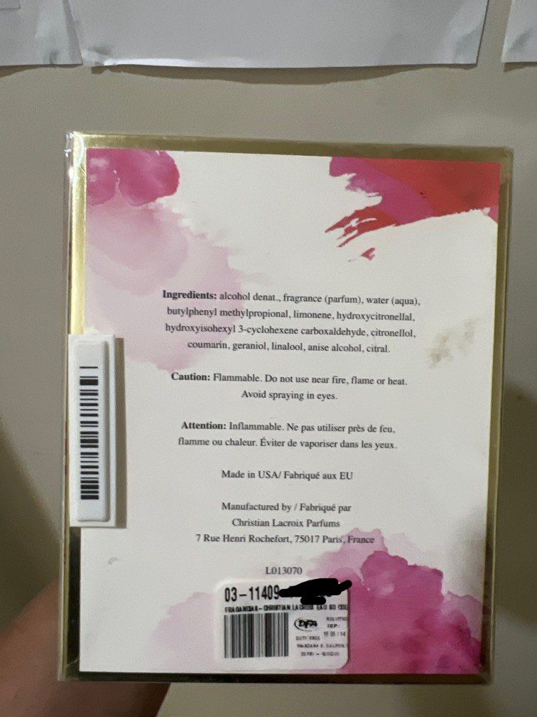 Christian lacroix perfume eau so couture on sale
