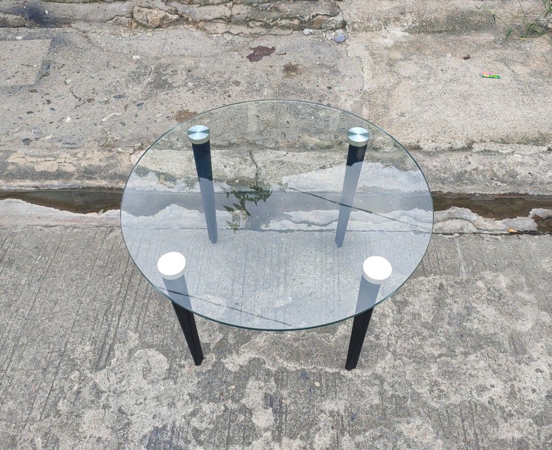 Clear Glass Coffee Table, Furniture & Home Living, Furniture, Tables