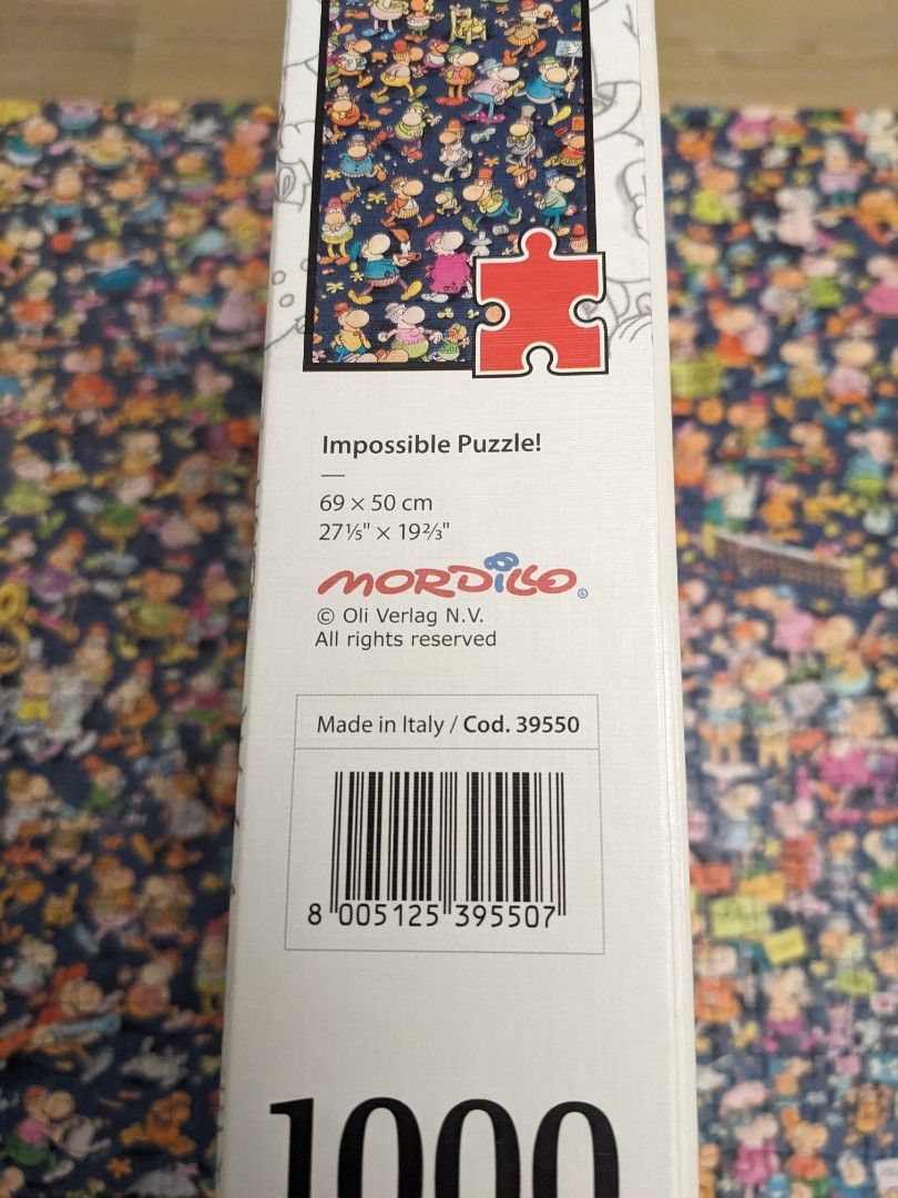 Clementoni - 39550  Mordillo: The Impossible - 1000 PC Puzzle 