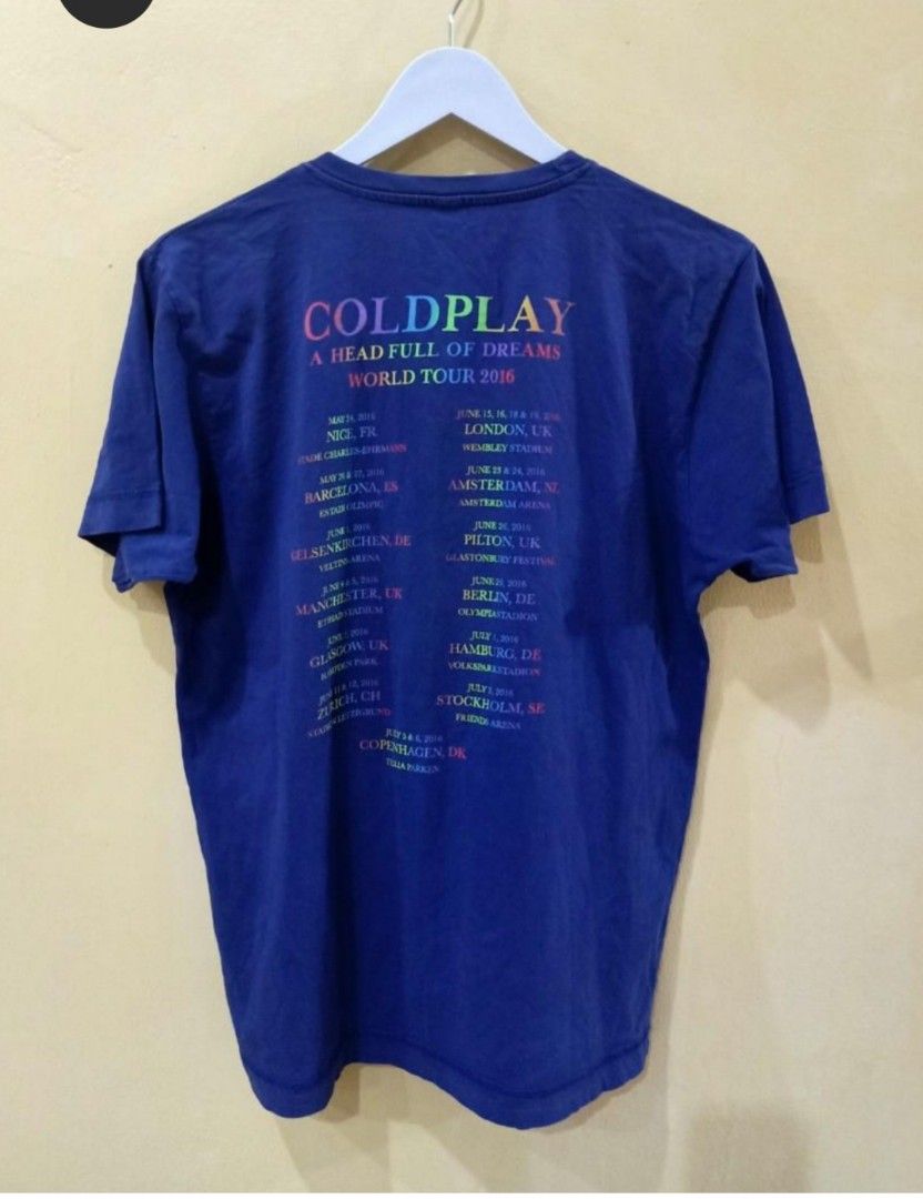 Coldplay t-shirt tour 2016 cheap