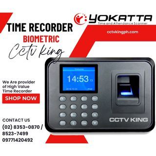 Compact Electronic Biometric Time Recorder Machine Fingerprint Scanner