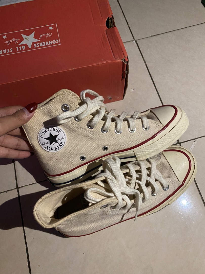 CONVERSE 70S BROKEN WHITE Fesyen Wanita Sepatu di Carousell